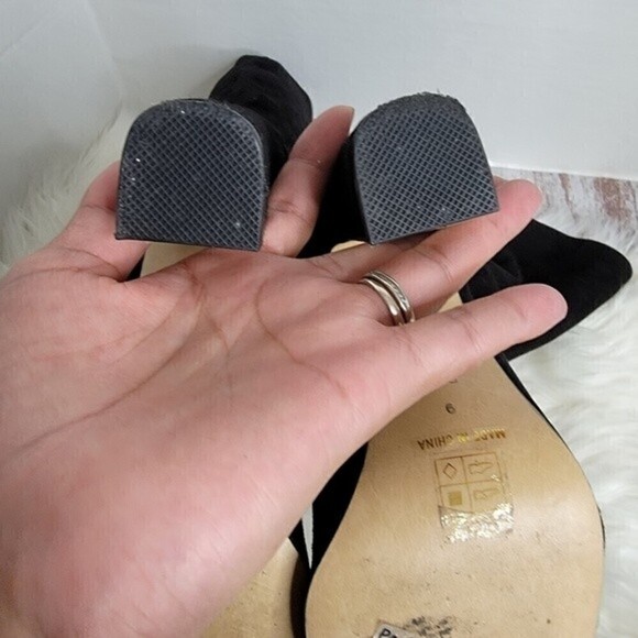 RAYE Women's Revolve Black Tall boots Suede Side zipper trendy & fashion sz 9 - Picture 4 of 11